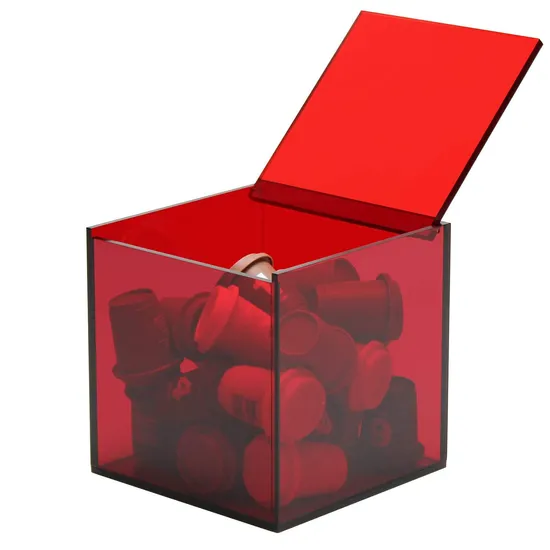 Custom Storage Clear Store Wedding Party Favors Acrylic Candy Box with Lid