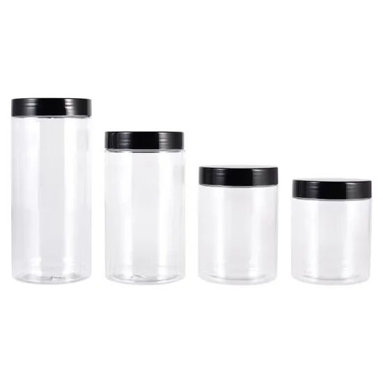 Food Grade 100ml 200ml 300ml 500ml 750ml Plastic Candy Jar for Packing