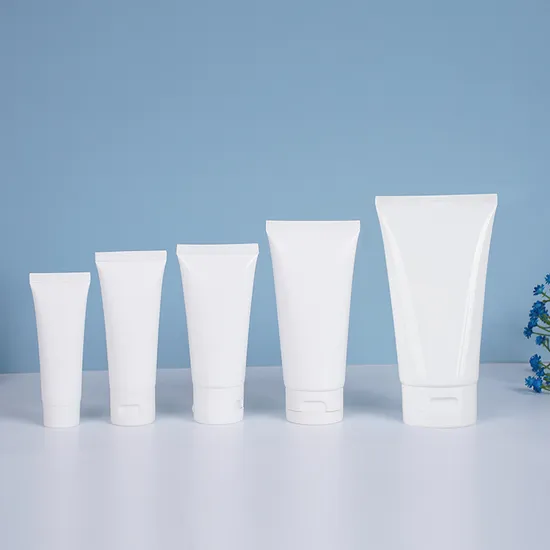 Factory Price 50ml 100ml 200ml White Plastic Packaging Laminated Custom Labeling Cosmetic Cream Food Packaging Sunscreen Squeeze Toothpaste Tube with Flip Cap