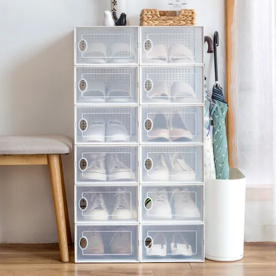 Transparent Acrylic Shoe Rack Storage Box Household Plastic Shoebox