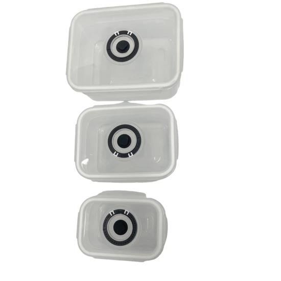 Rectangle Food Storage Containers for Dry Cereal - 3PCS Set