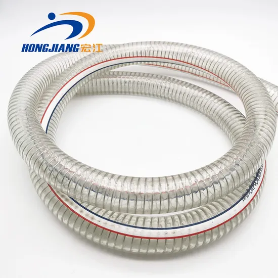 China PVC Spiral Steel Wire Reinforced Hose/ Transparent PVC Steel Spring Hose