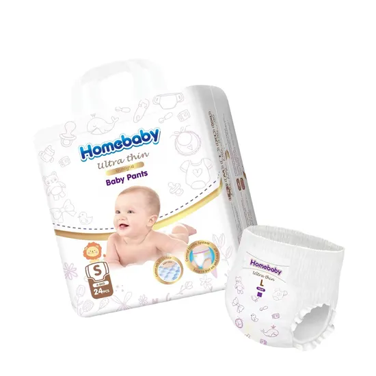 Factory Wholesale Baby Diapers Good Absorption Ultra Thin Breathable Leak Guard Competitive Price Disposable Baby Pants Diaper