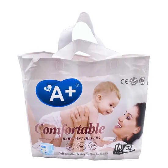 Free Sample OEM&ODM Top Grade Baby Diaper Manufacturer Baby Pant Diaper
