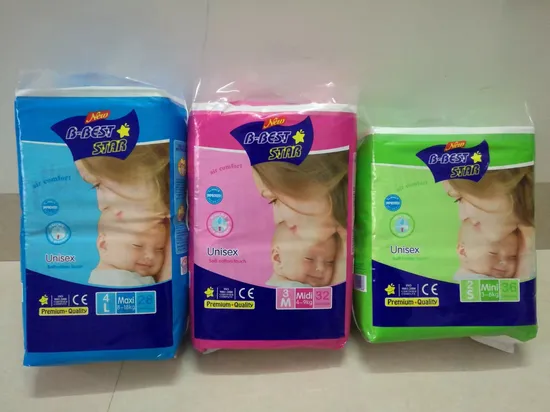Cheap Price Baby Diapers for Africa Market Tape Baby Diaper