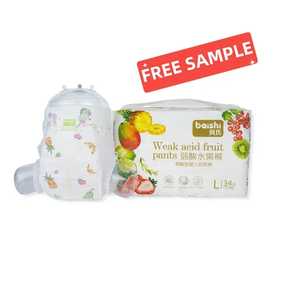 Basic Customization Free Sample OEM&ODM High Quality Cotton Pull Baby Diaper UPS Pants Disposable Diaper