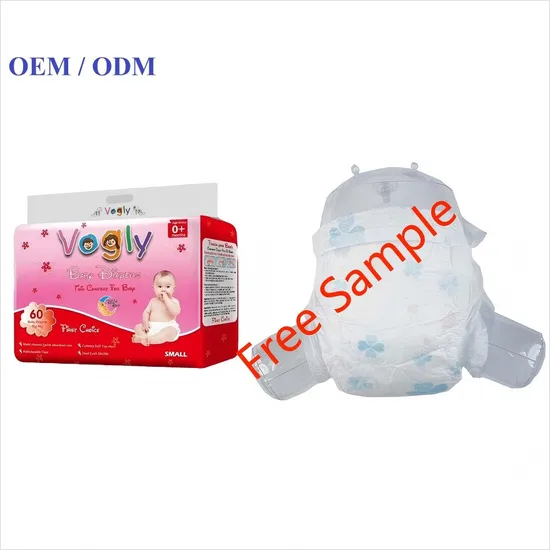 Vogly Brand Factory Stock Low Price Super Absobent Cotton Soft Disposable Baby Diaper Nappies in Bulk for Africa