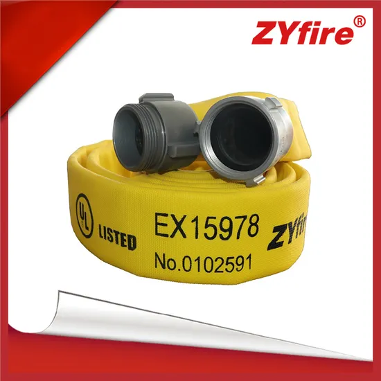 Zyfire UL Listed Fire Hose Twintack D with Double Jacket EPDM Lining with American Coupling Nh Thread
