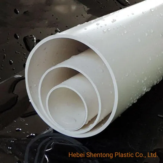 UPVC PVC Pipe 50mm 250mm 1200mm Pipe ISO Certificated for Water Supply PVC Drainage Pipe