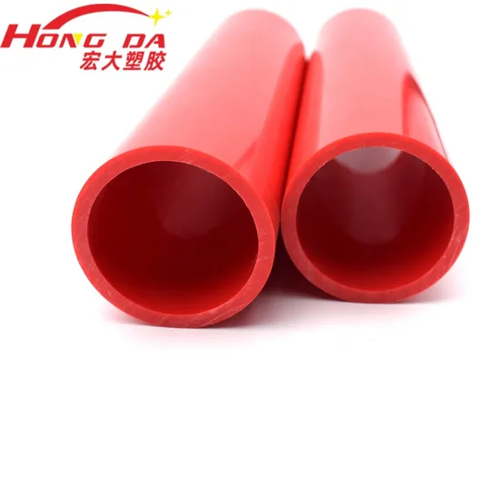 Dongguan Hongda Different Size Red ABS Extrusion Tube ABS Plastic Pipe