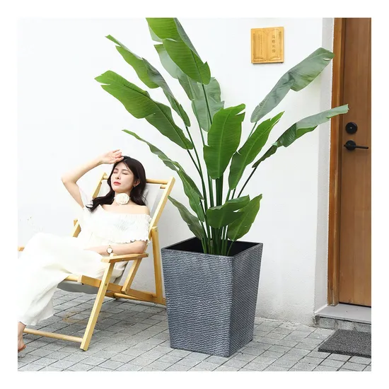Large Tall Square Planter Pot Modern Hanging & Floor Usage Flower Pots & Planters Factory Price Outdoor Decorative Planters for Indoor Plants