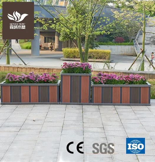 Garden Planter Outdoor WPC Waterproof Composite Aluminium Alloy Flower Pot