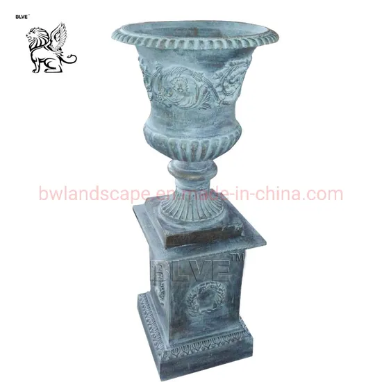 Factory Outdoor Decorative Large Garden Urn Antique Cast Iron Flower Pots & Planters