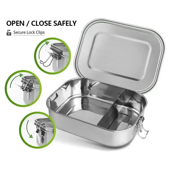 Lunchbox Stainless Steel Insulated Wholesale Restaurant Compartment Food Container