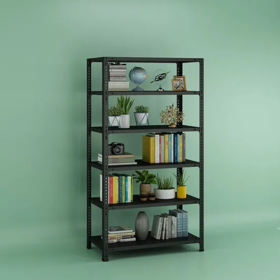 Wholesale Household and Commercial Multi-Level Angle Steel Shelves and Storage Rack Units Option