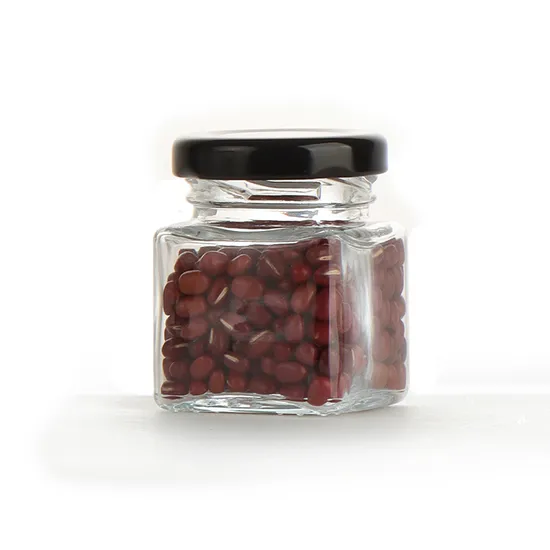 Top Quality 280ml 500ml 730ml Square Glass Jar with Metal Lid