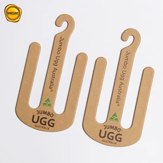 Kraft Paper Cardboard Hanger Shoes Hanger Display Hanger for Slippers