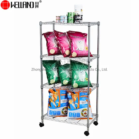 Space Saving Adjustable Modern Home Livingroom Wire Shelving Furniture Metal Storage Rack