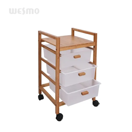 Bamboo Wood Hotel Bathroom Towel Storage Rack