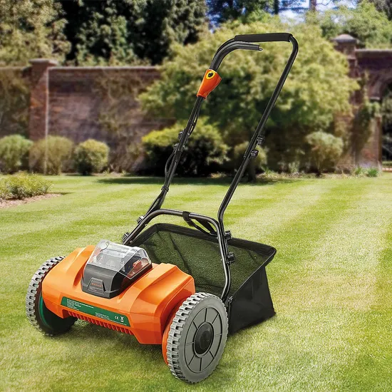 New DC40V Li-ion Battery Cordless/Electric Cylinder/Reel Lawnmower-Garden Power Tool
