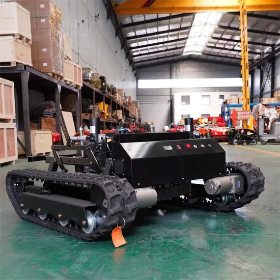 Rubber Crawler Robot Gasoline Self Propelled Garden Remote Control Lawn Mower for Sale