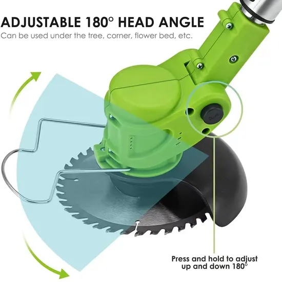 Electric Home Lawn Mower, Wireless Multifunctional Garden Weed Remover, Portable