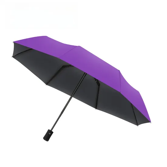 Promotional 8rib Cheap 3 Folding OEM Custom Rain Sun Gift Advertising Outdoor Sunshade Automatic UV Umbrella with Logo Printing
