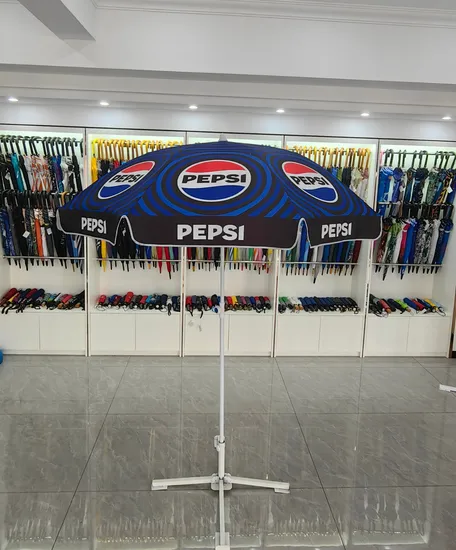 Advertising Beach Umbrella with Logo Printed for Promotions