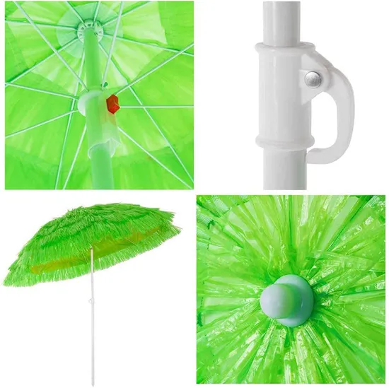 6-Layers Straw PP Grass Beach Sunshade Beach Shelter Beach Parasol