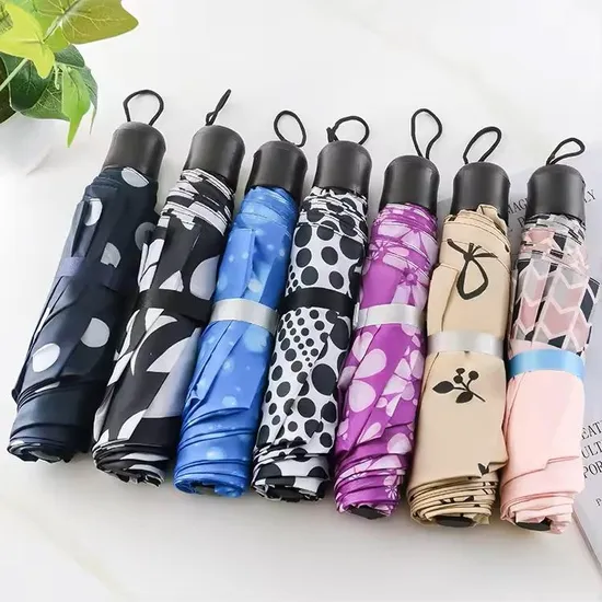 High-Quality Custom Logo Printed Folding Umbrella for Promotions