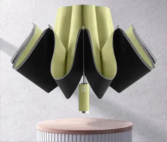 Triple Rain or Shine Gift Chirm Folding Umbrella 3-Fold Umbrella