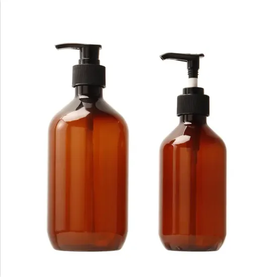 New Design 250ml 350ml 550ml Round Pet Plastic Shampoo Lotion Bottle