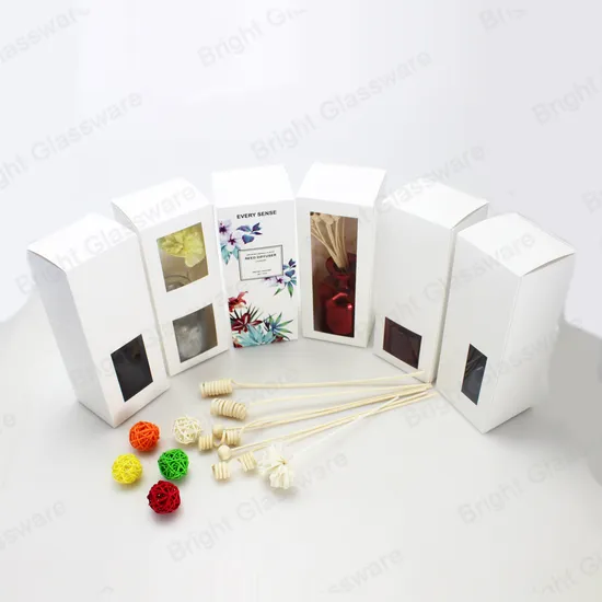 Customized 100ml Round Diffuser Glass Bottle with Box