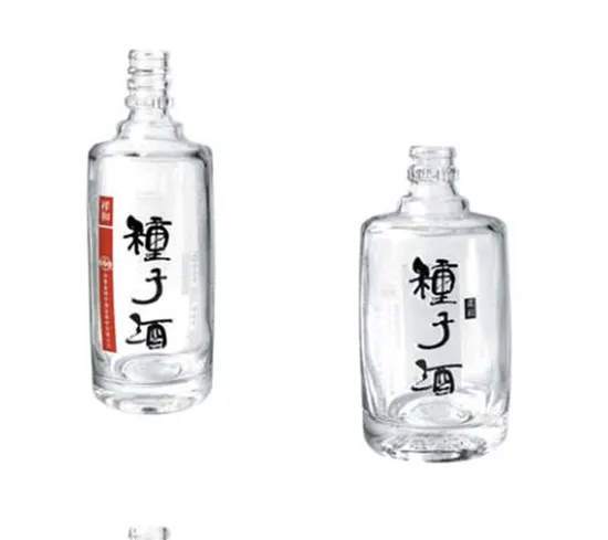 Packaging Shaped Glass Bottle Glass Winebottle White Glass Bottle