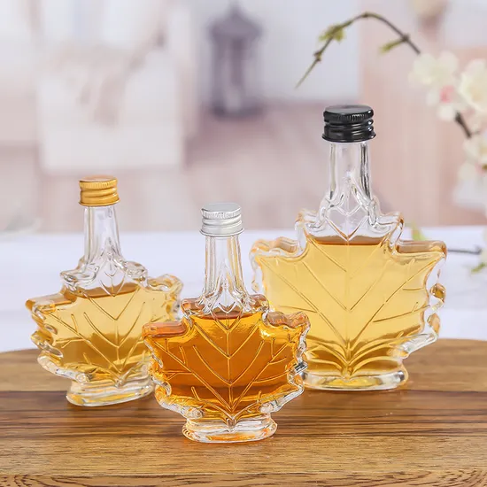Maple Syrup Glass Bottle with Aluminum Ca