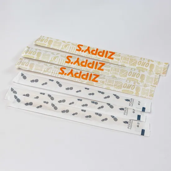 Factory Whole Sale Disposable Bamboo Tensoge Chopsticks with Paper Packing