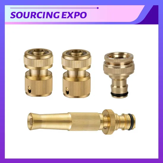 Brass Car Wash Water Gun Kit Garden Hose Copper Connector
