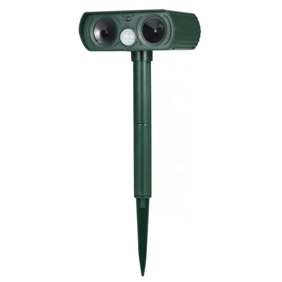 Outdoor Weather Proof Dark Green Solar Powered PIR Ultrasonic Bird Repeller