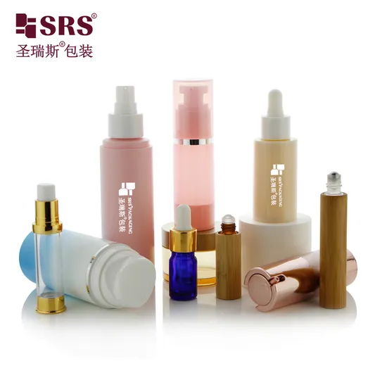 15ml 30ml 50ml 100ml Empty Skincare Shampoo PP PET Plastic Glass Essential oil Perfume dropper Lotion Cosmetic Packaging Serum/Spray/Sprayer Pump Airless Bottle