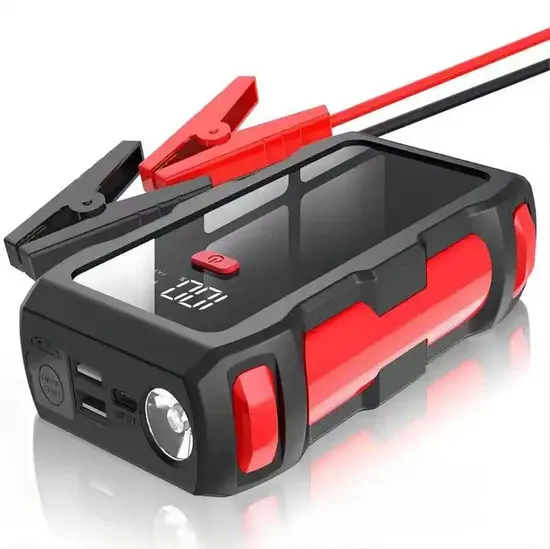 12V Jump Start Multifunction Jump Starter Power Bank with Flashlight Portable Car Battery Jump Starter