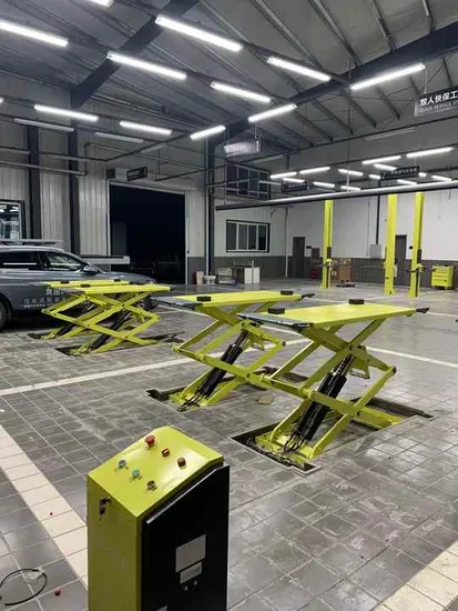 3500kg Scissor Type Hydraulic Ultra-Thin Scissors Car Lift with Lifting Height 1850mm