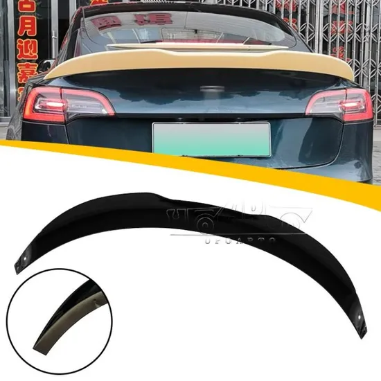 Carbon Fiber Gloss Black Psm Style Rear Trunk Spoiler for Tesla Model 3 2017-2022