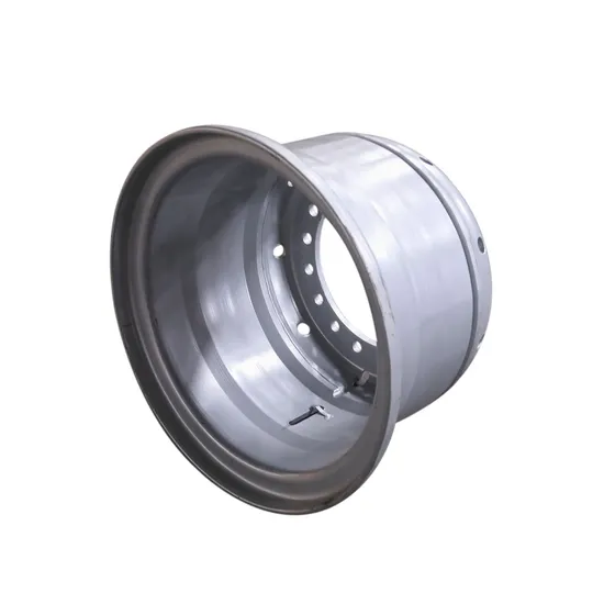China Factory 22.5X9.00 Tubeless Steel Wheel Rim with 8 or 10 Holes for Heavy Truck
