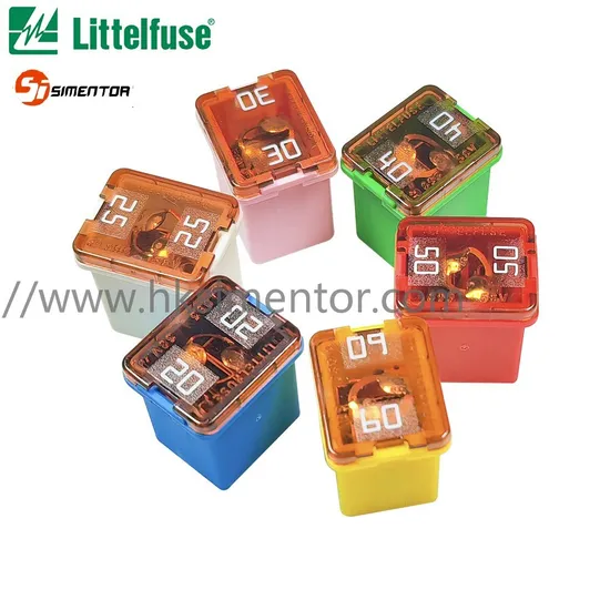 Littelfuse #0895 Series # Low Back Jcase Rated 58V Cartridge Square Automotive Fuses