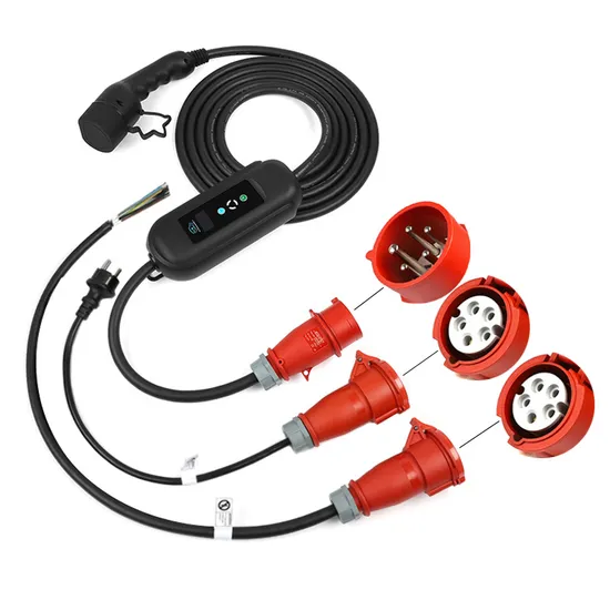 Charging Cable Type 2 3 Phase 32A Mode 2 IEC 62196 to Red Cee Plug with 5 Meters Cable