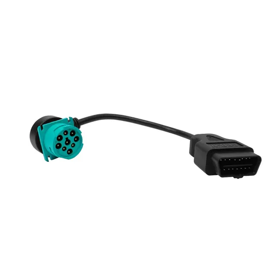 OBD2 Male Right-Angled to Type 2 J1939 9p Receptacle Cable