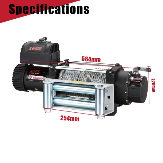 12500lbs Car Winch with 12V DC
