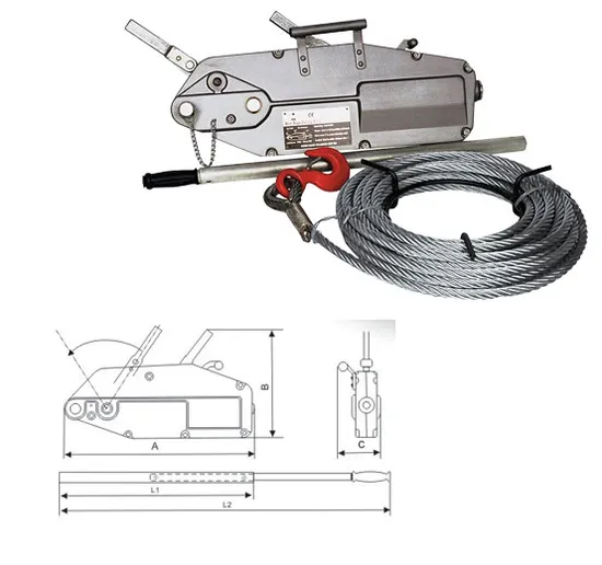 0.8t 1.6t 3.2t Wire Rope Pulling Hoist,