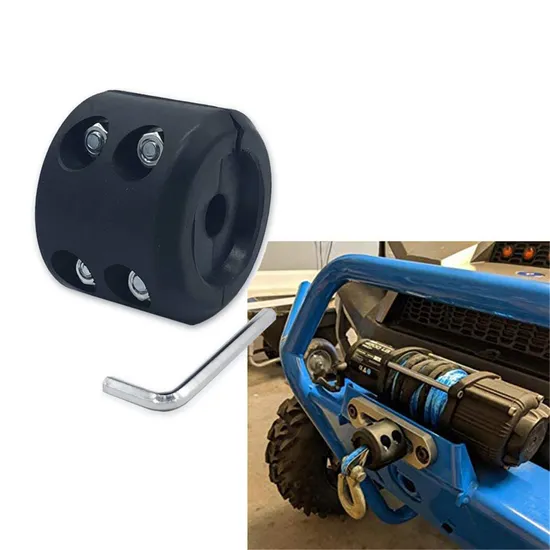 Rubber Stopper Winch Cable Protect Towing Hook Synthetic Rope Stopper