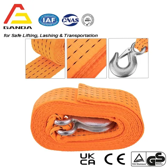 Tow Strap Heavy Duty with Hooks 2” X20’ 15, 000lb Recovery Strap 6, 8 Tons Towing Strap with Safety Hooks Polyester
